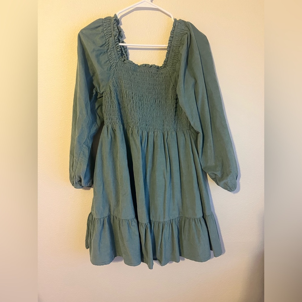 American Eagle Outfitters Green Mini Dress